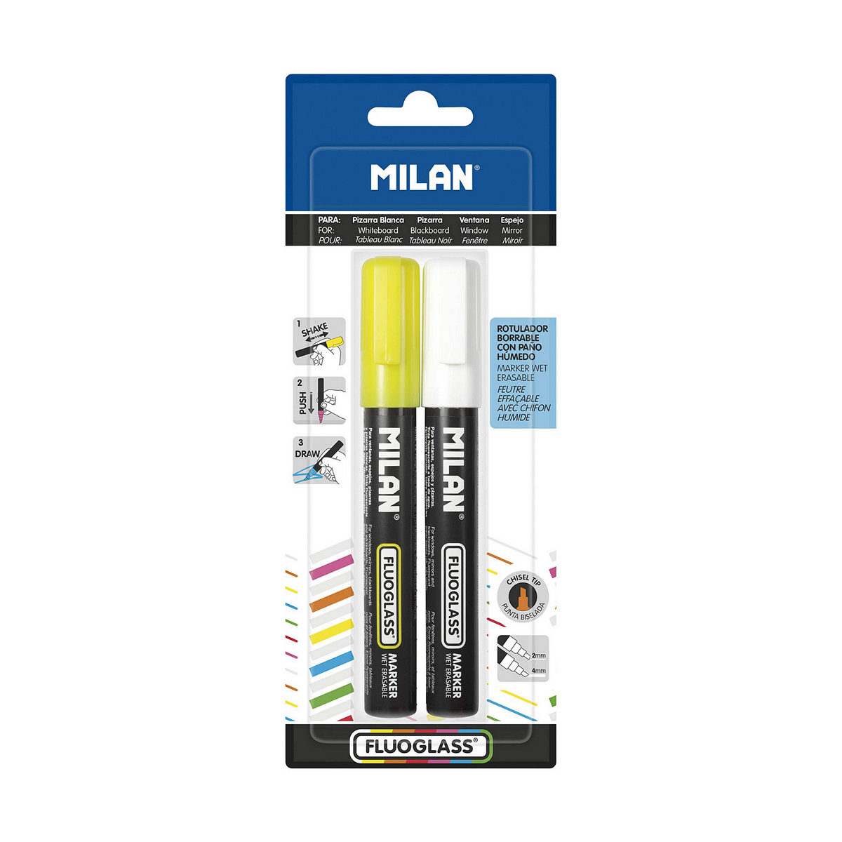 Spritpenna Milan Fluoglass Suddbart bläck PVC - 3