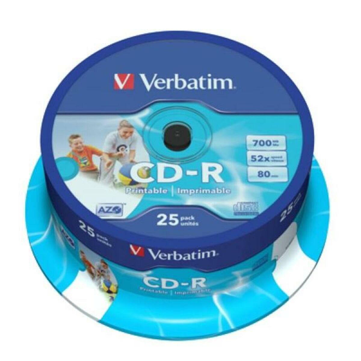 CD-R Utskrivbar Verbatim 43439 700 MB 52x 25 pcs 700 MB - 2