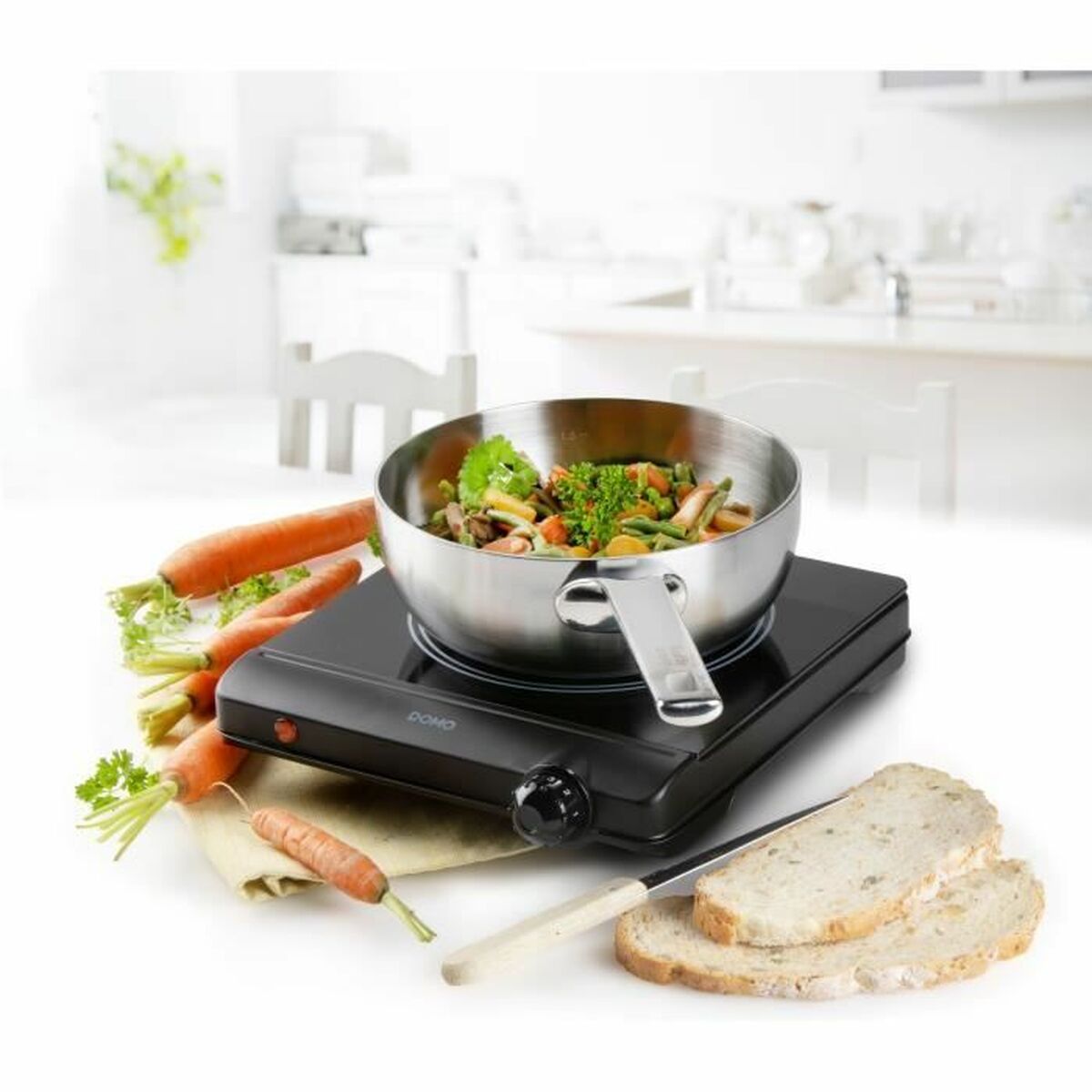 Keramisk platta DOMO DO30111KP 1250 W - 5