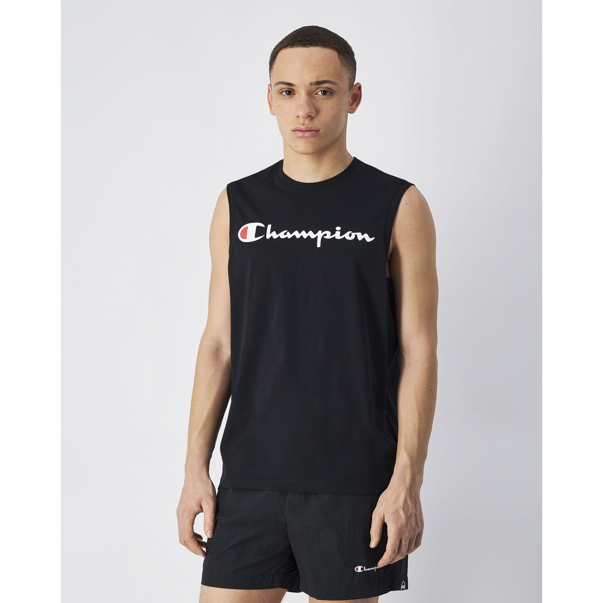 Ärmlös sporttröja Herr Champion CHAMPION TANK 220778 NBK Svart - 3
