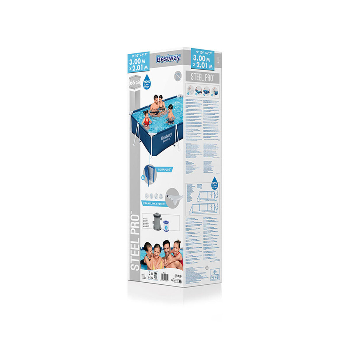 flyttbar pool Bestway 201 x 300 x 66 cm - 4