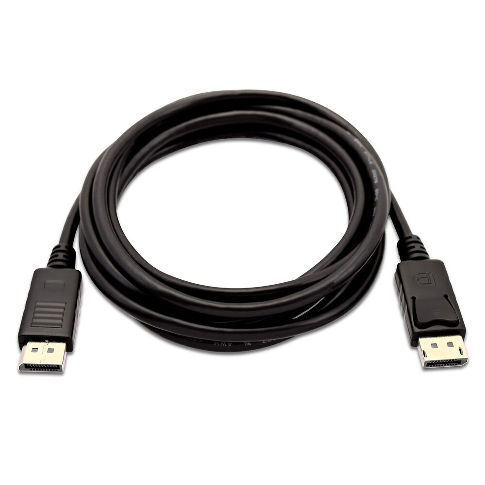 DisplayPort Kabel V7 V7DP2DP-03M-BLK-1E Svart 3 m