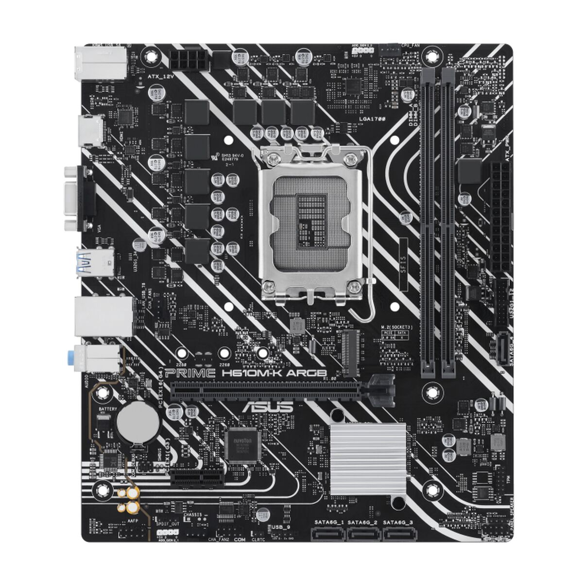 Moderkort Asus  H610M-K ARGB LGA 1700 - 3