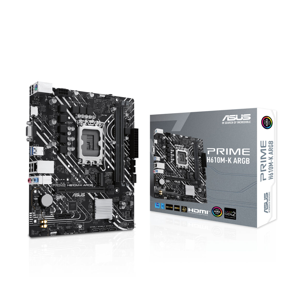 Moderkort Asus  H610M-K ARGB LGA 1700