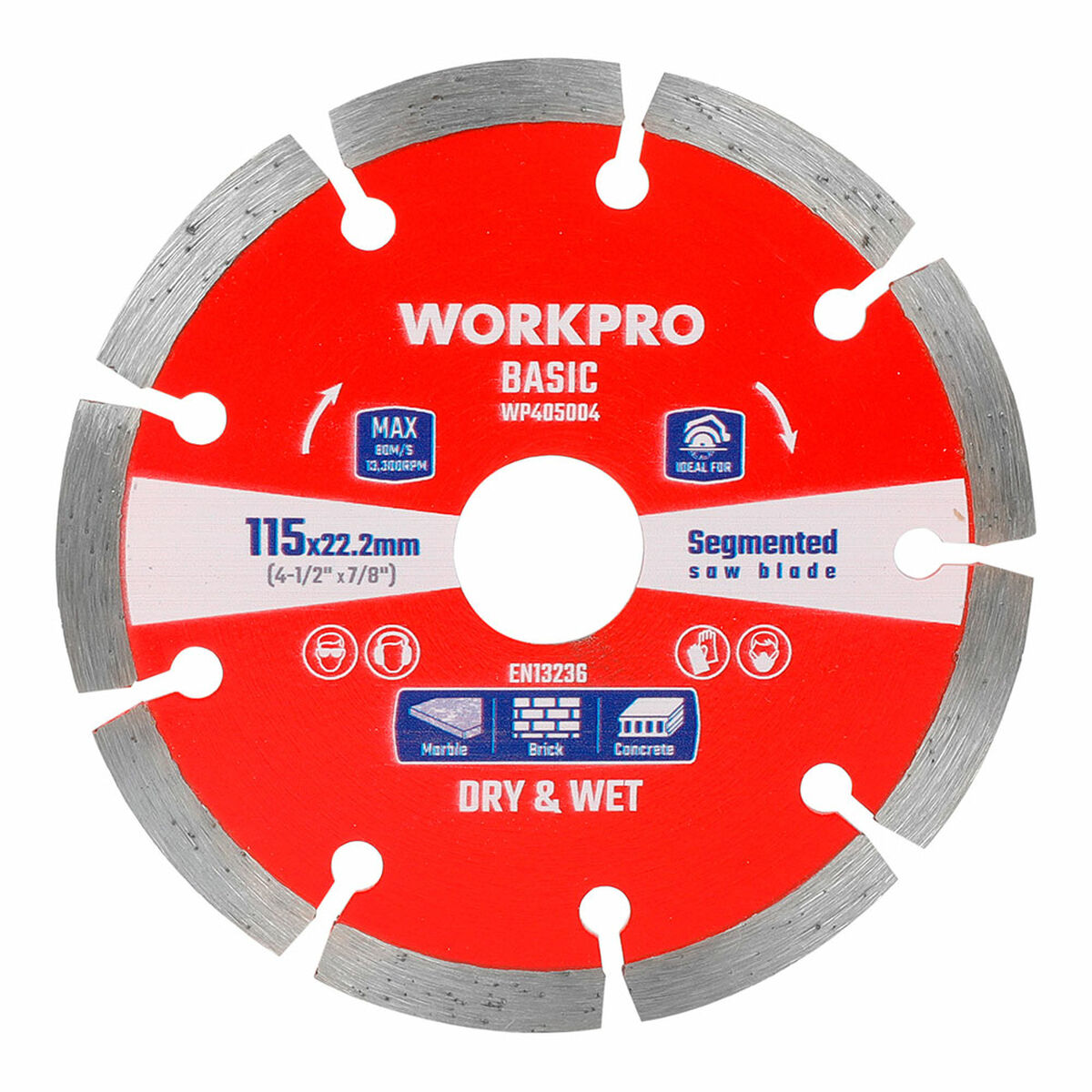 Diamantskiva Workpro Ø 115 X 22,2 X 7 MM