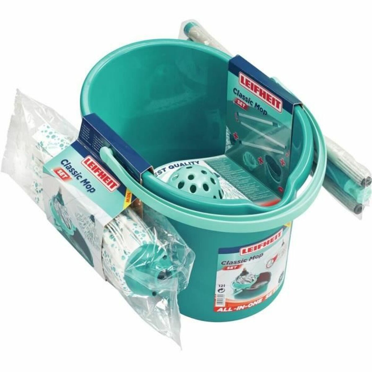 Bucket and mop set Leifheit Classic Mop 56792 Viskos Plast 12 L - 7