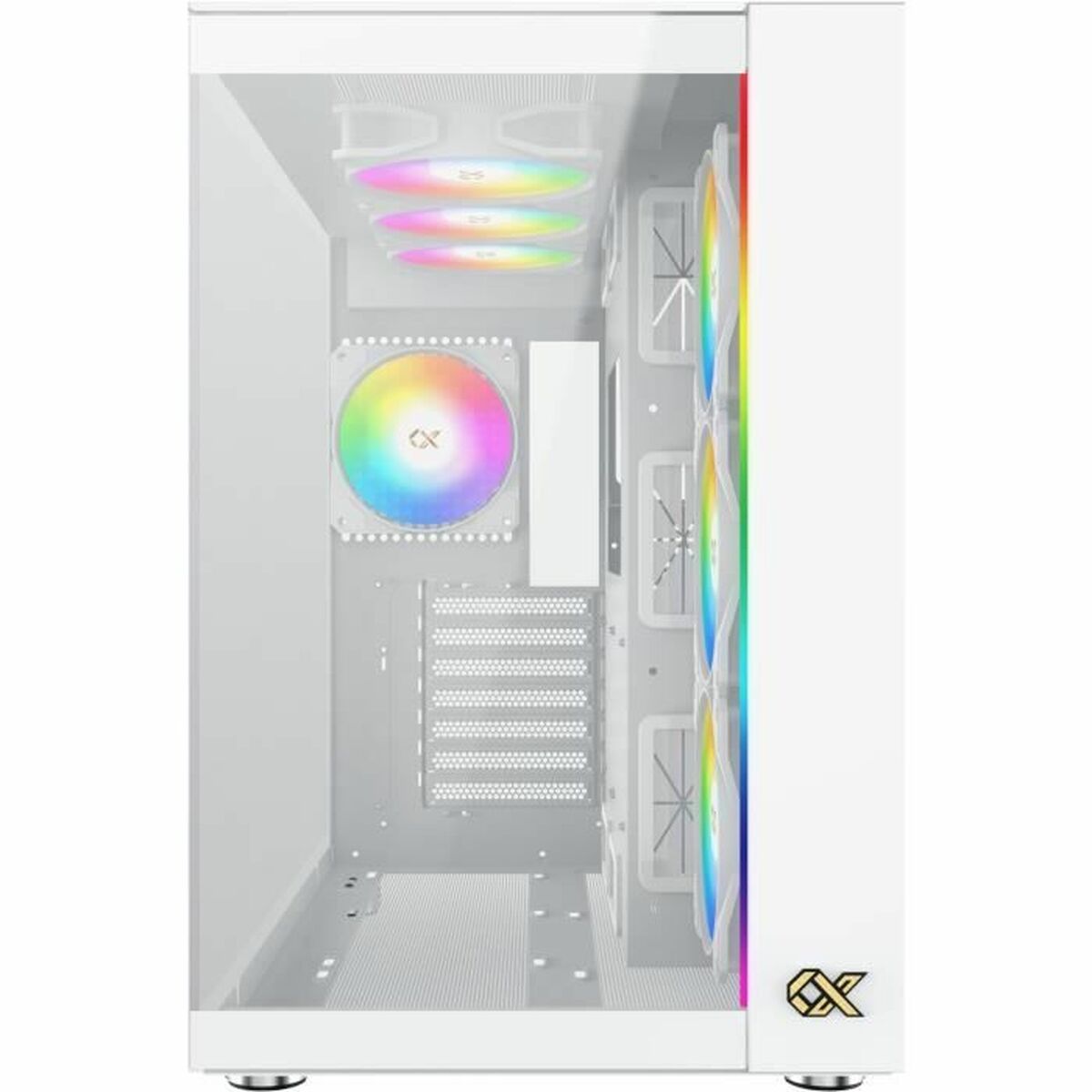 ATX Semitorn XIGMATEK AQUA Ultra Air Arctic Vit - 2