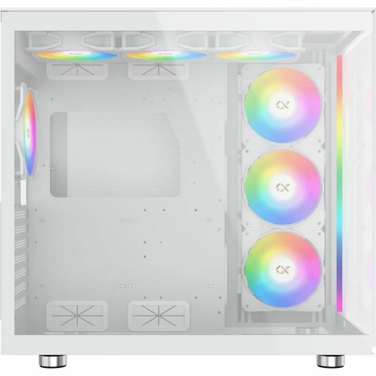 ATX Semitorn XIGMATEK AQUA Ultra Air Arctic Vit - 3