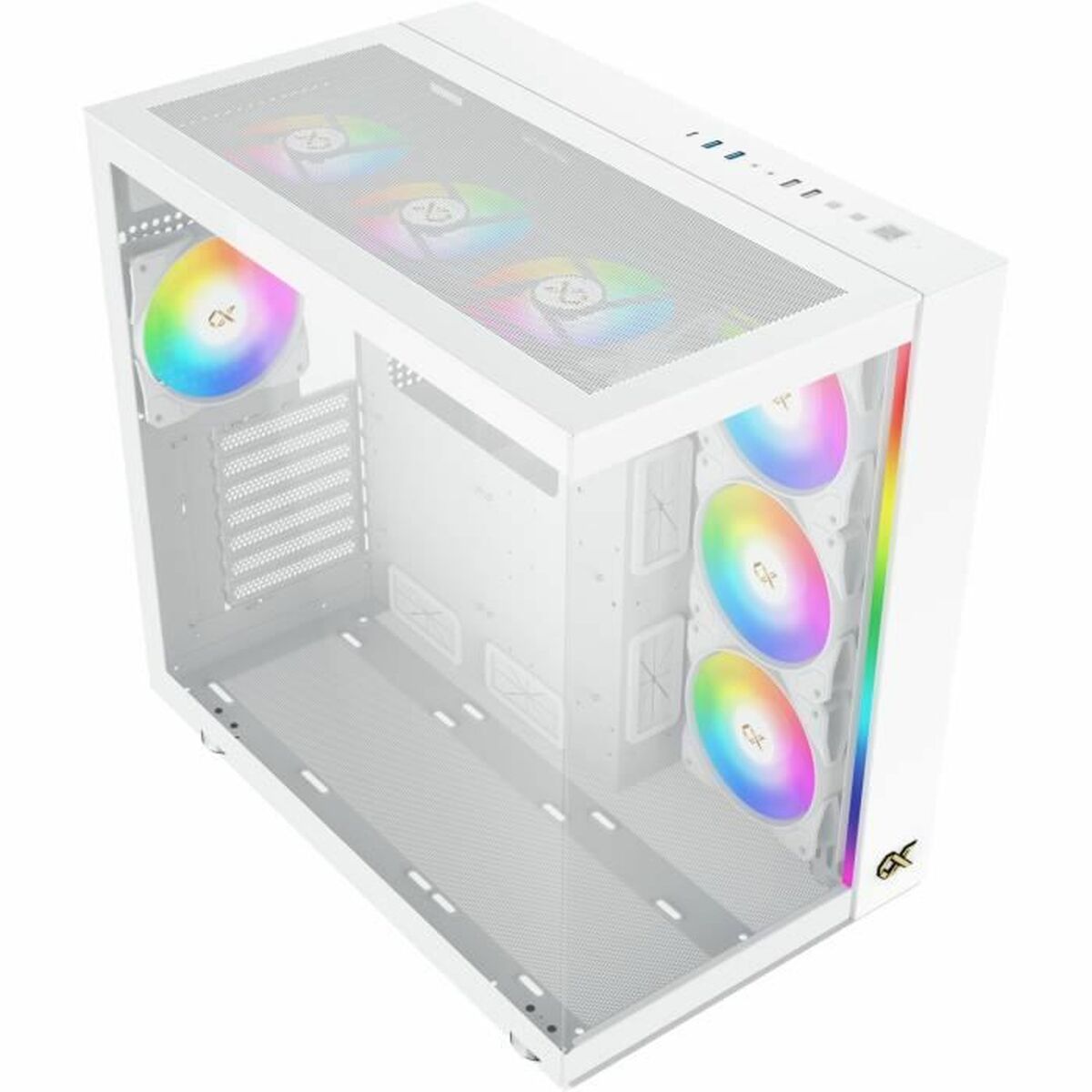 ATX Semitorn XIGMATEK AQUA Ultra Air Arctic Vit - 5