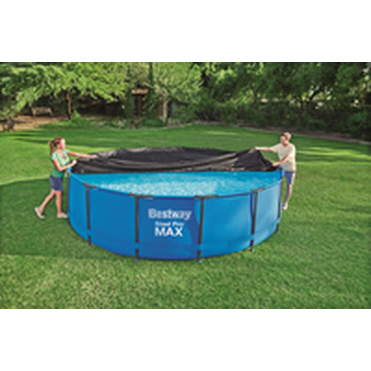 Bestway Pool Cover PVC D457 cm Trädgård 58038 - 5