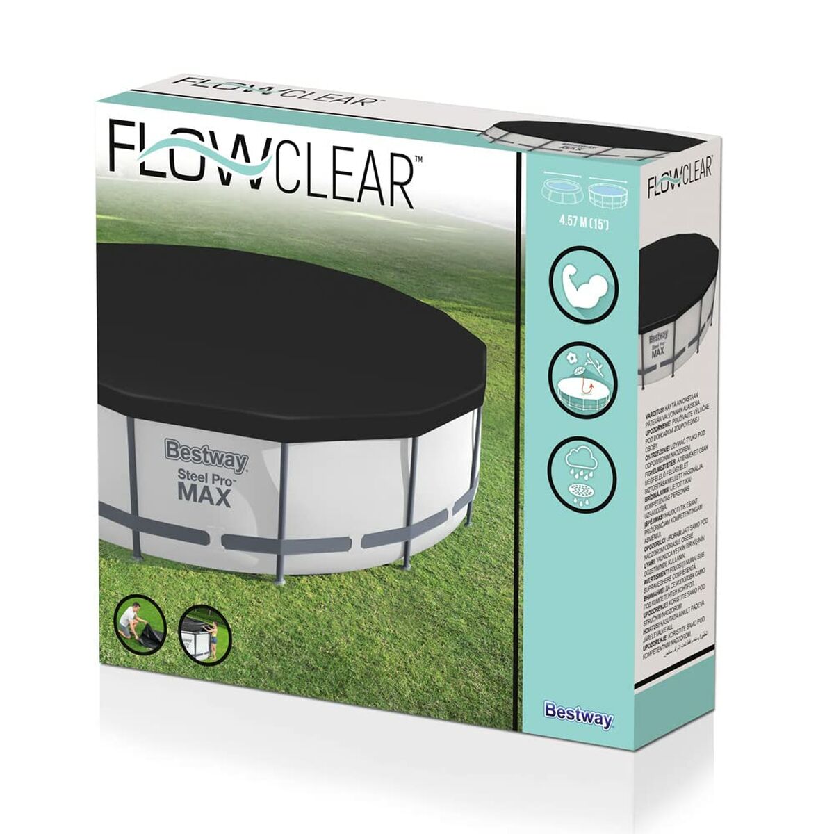 Bestway Pool Cover PVC D457 cm Trädgård 58038 - 6