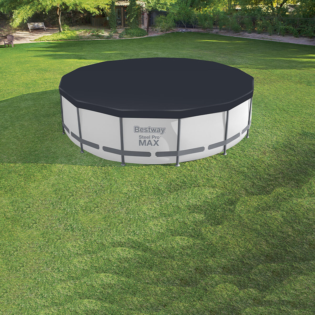 Bestway Pool Cover PVC D457 cm Trädgård 58038 - 3