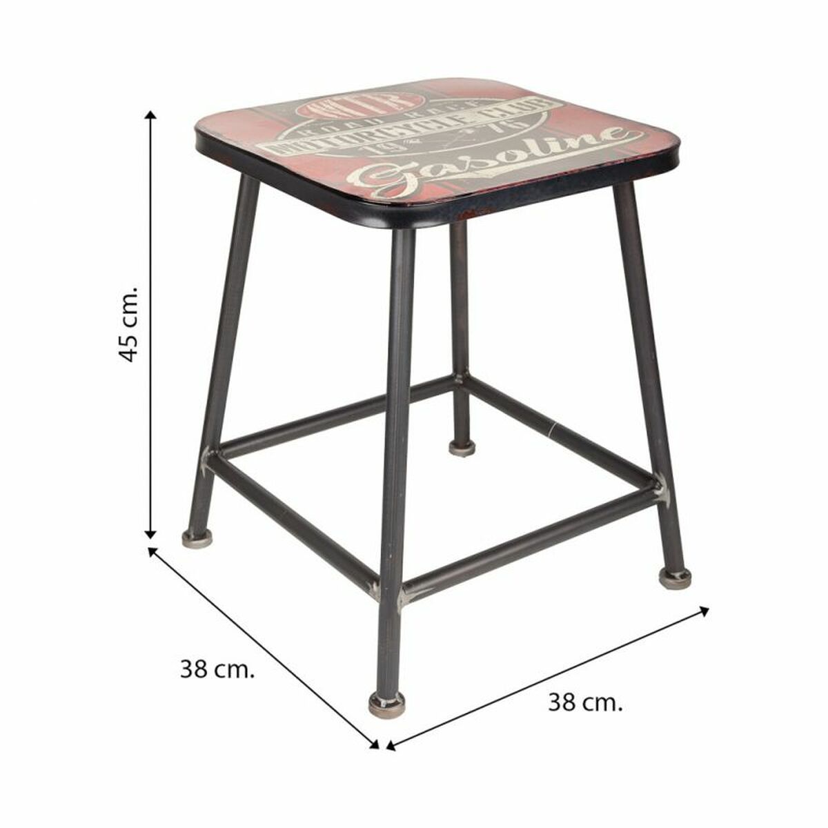 Sittpall Alexandra House Living Järn 38 x 45 x 38 cm - 6