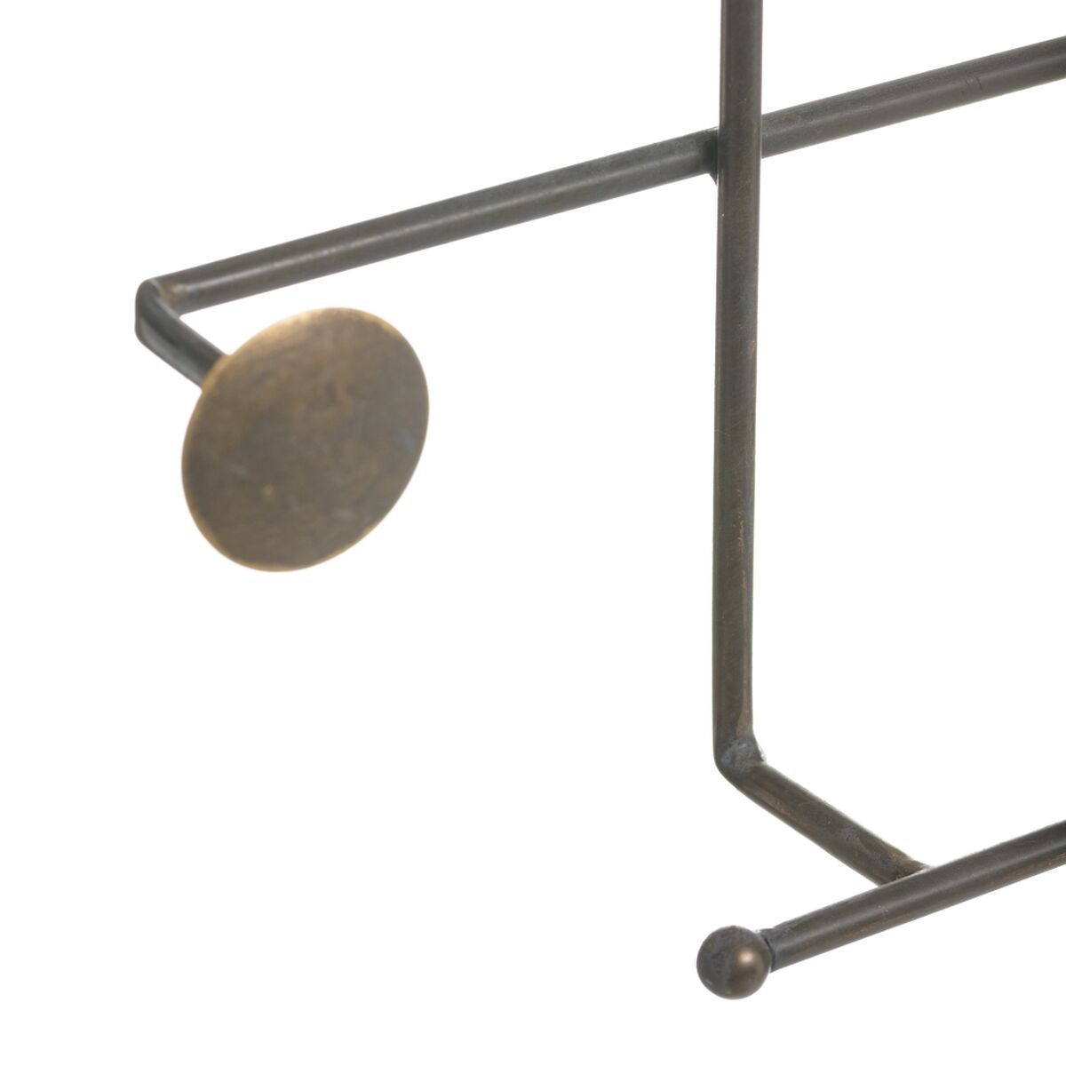 Väggmonterad rockhängare 84,5 x 8 x 58,5 cm Metall - 3