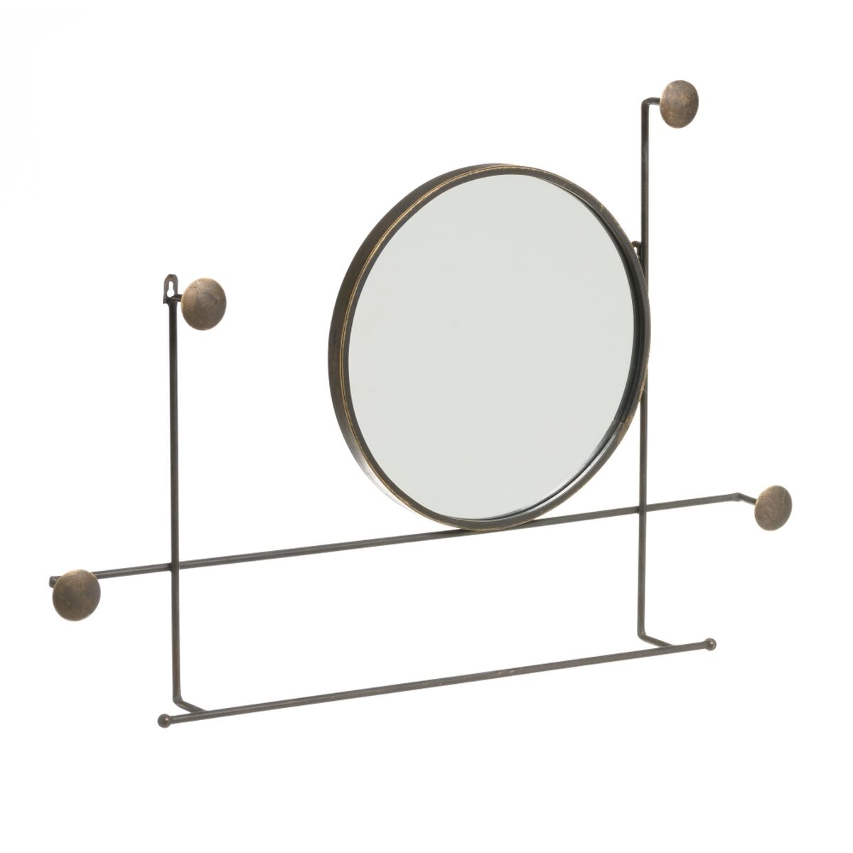 Väggmonterad rockhängare 84,5 x 8 x 58,5 cm Metall - 5