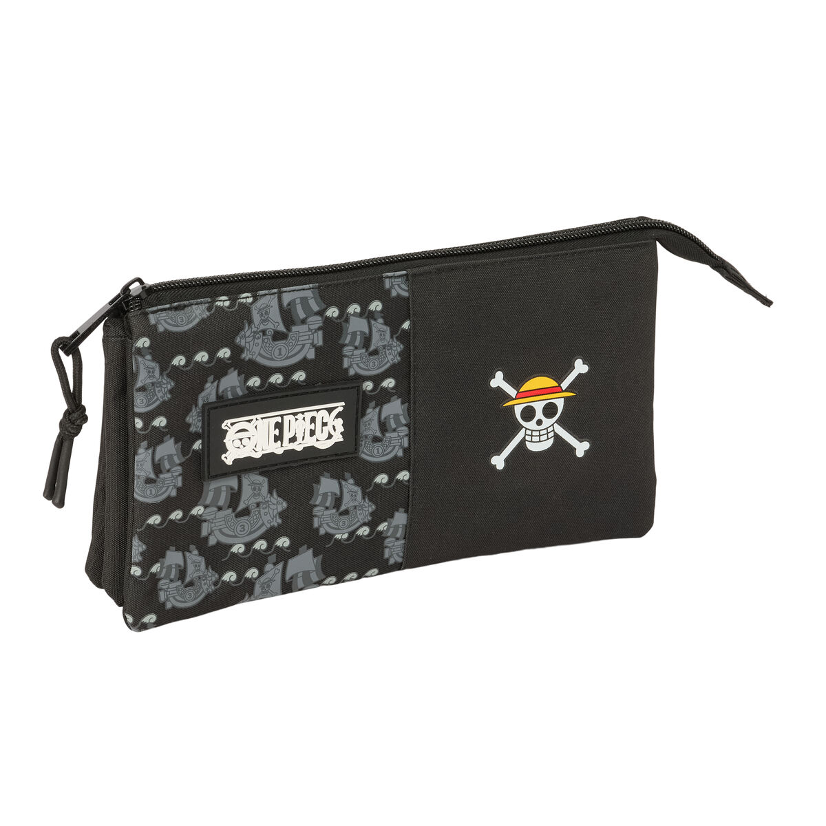 Bag One Piece Pirates Svart 22 x 12 x 3 cm