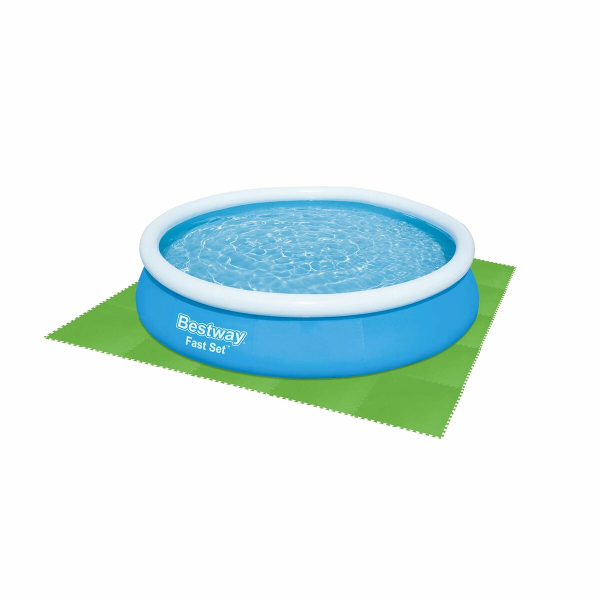 Bestway Pool Foam Golv Grön 9 bitar 78x78 cm Trädgård 58636 - 5