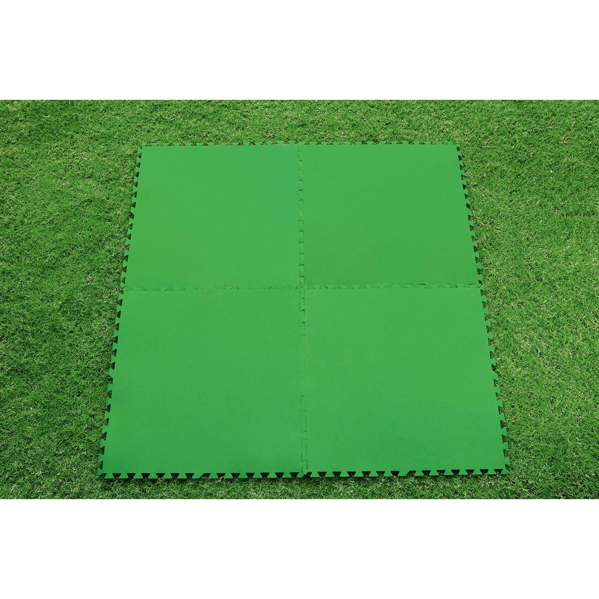 Bestway Pool Foam Golv Grön 9 bitar 78x78 cm Trädgård 58636 - 7