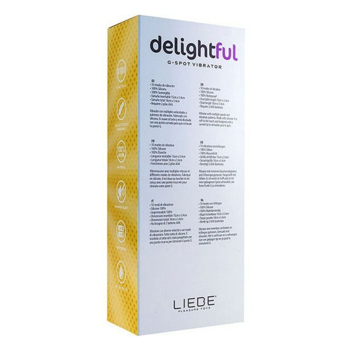 Vibrator Liebe Delightful Violett 15 cm Ø 3,4 cm - 7