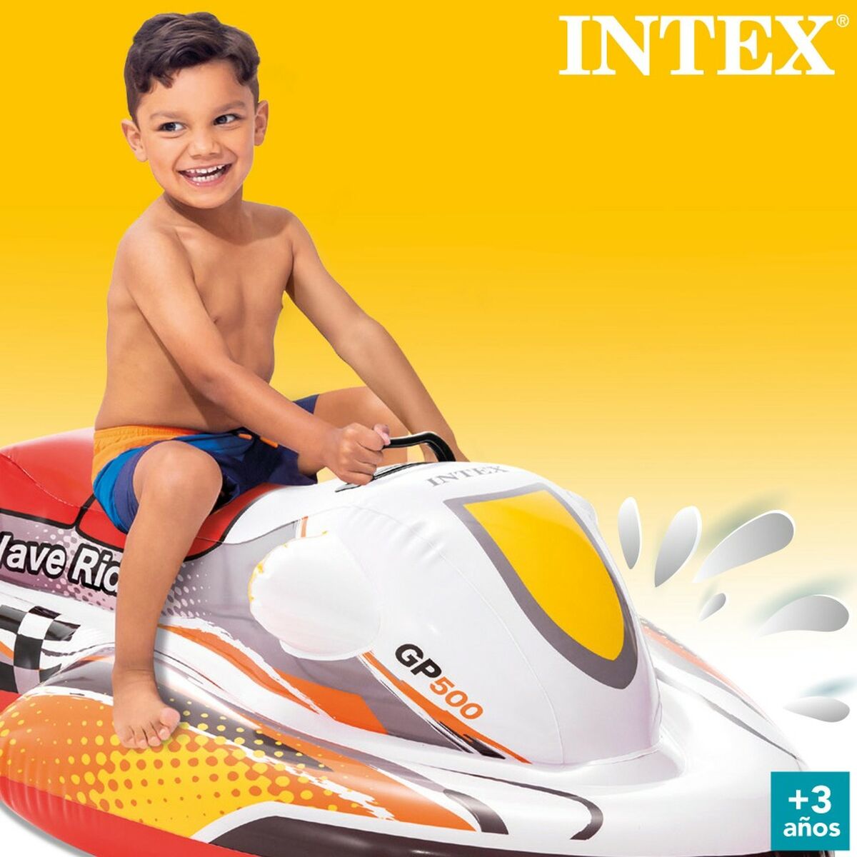 Upplåsbar bassängmadrass Intex Wave RIder Motorcykel 117 x 58 x 77 cm (6 antal) - 10