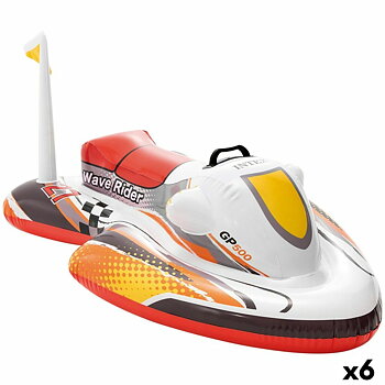 Upplåsbar bassängmadrass Intex Wave RIder Motorcykel 117 x 58 x 77 cm (6 antal)
