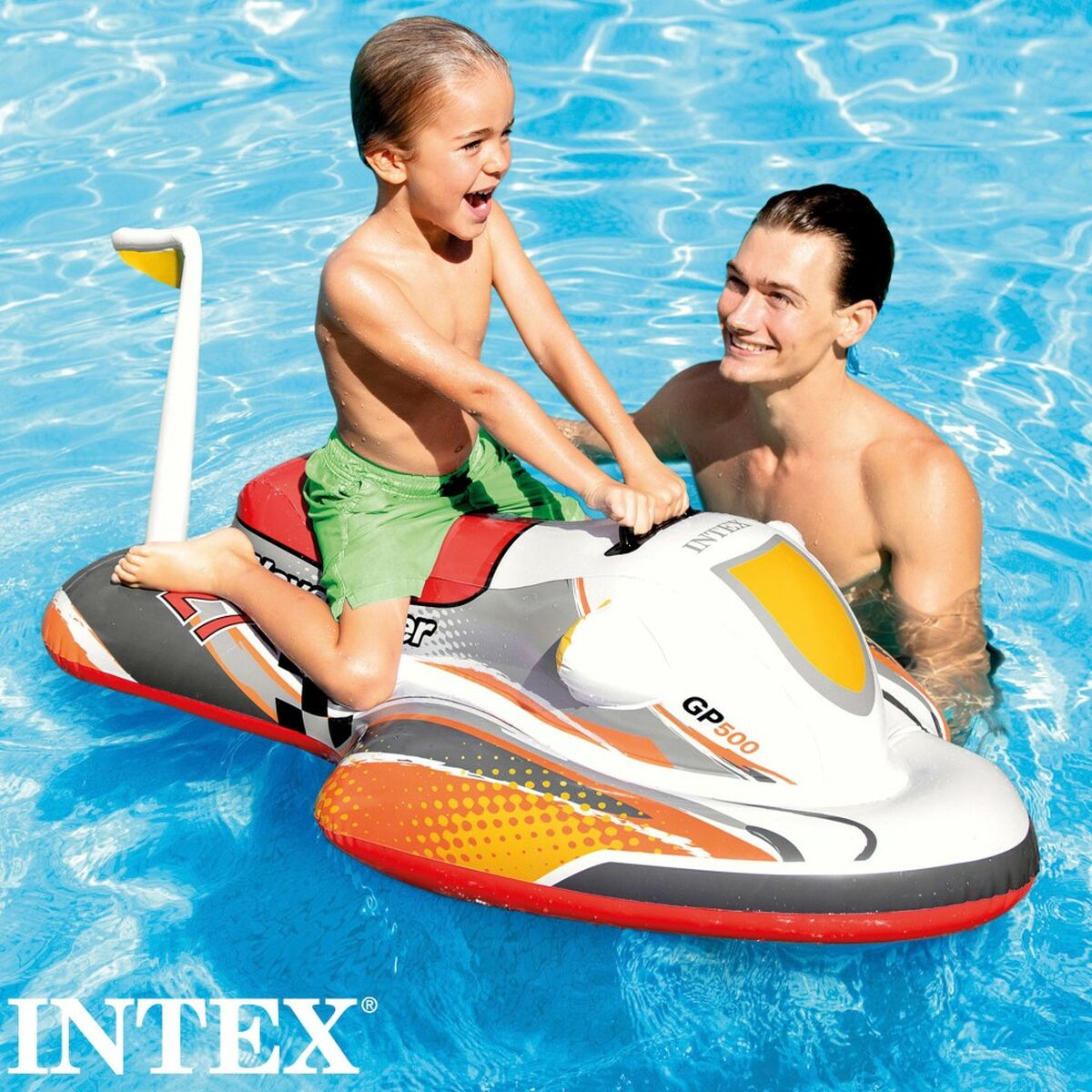 Upplåsbar bassängmadrass Intex Wave RIder Motorcykel 117 x 58 x 77 cm (6 antal) - 3