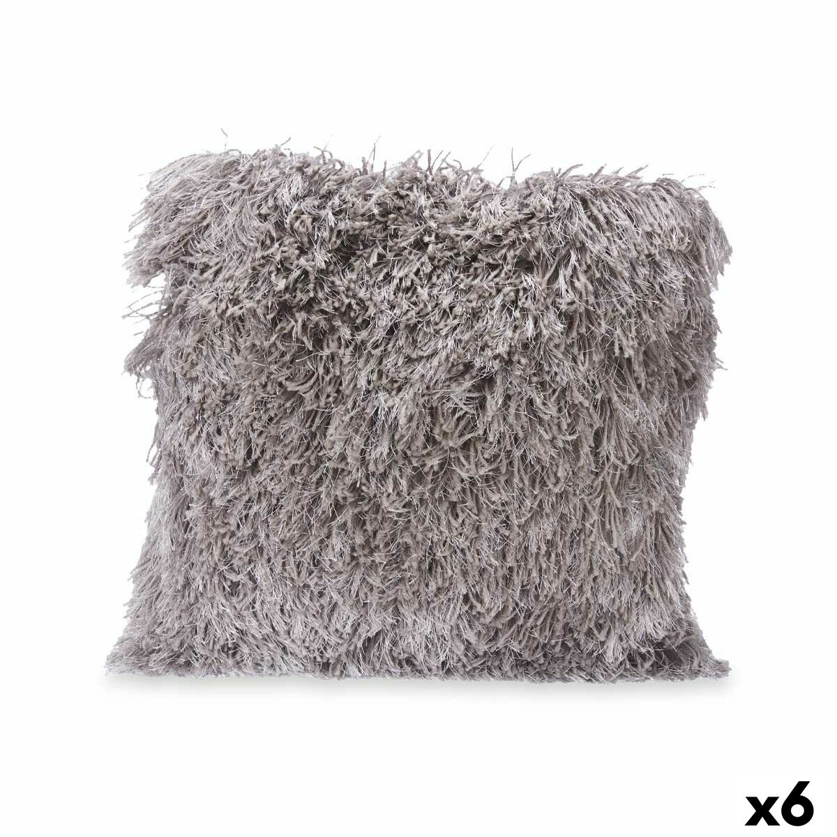 Kudde Grå Bomull Polyester 45 x 2 x 45 cm (6 antal)