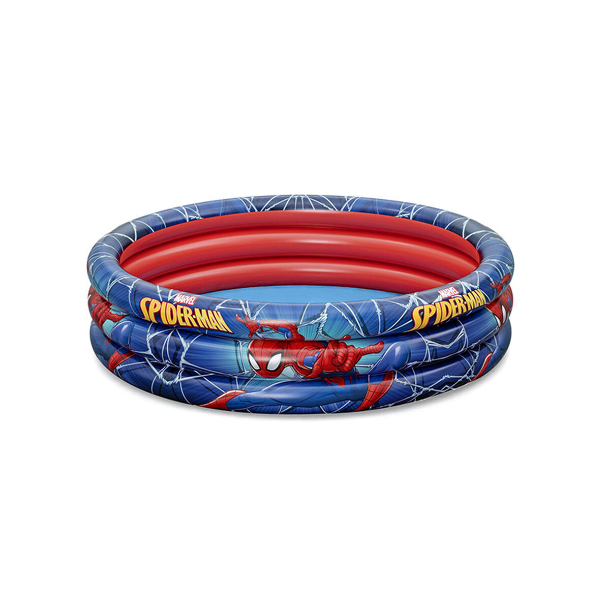 Uppblåsbar plaskpool för barn Bestway Spiderman 122 x 30 cm