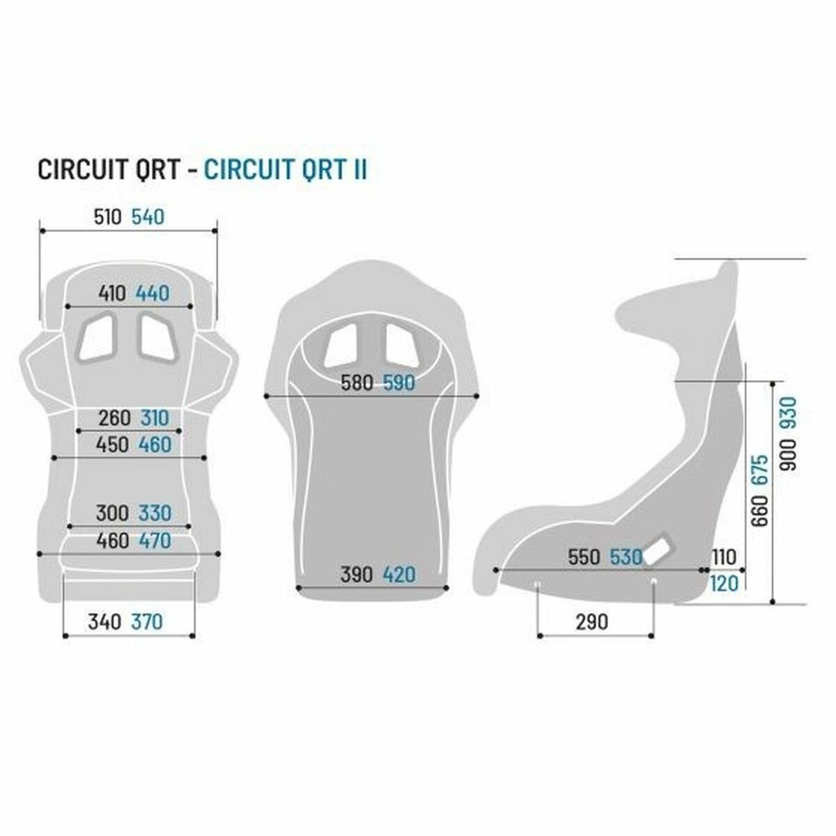 Sits Sparco CIRCUIT QRT Bil Svart FIA 8855-1999 - 4