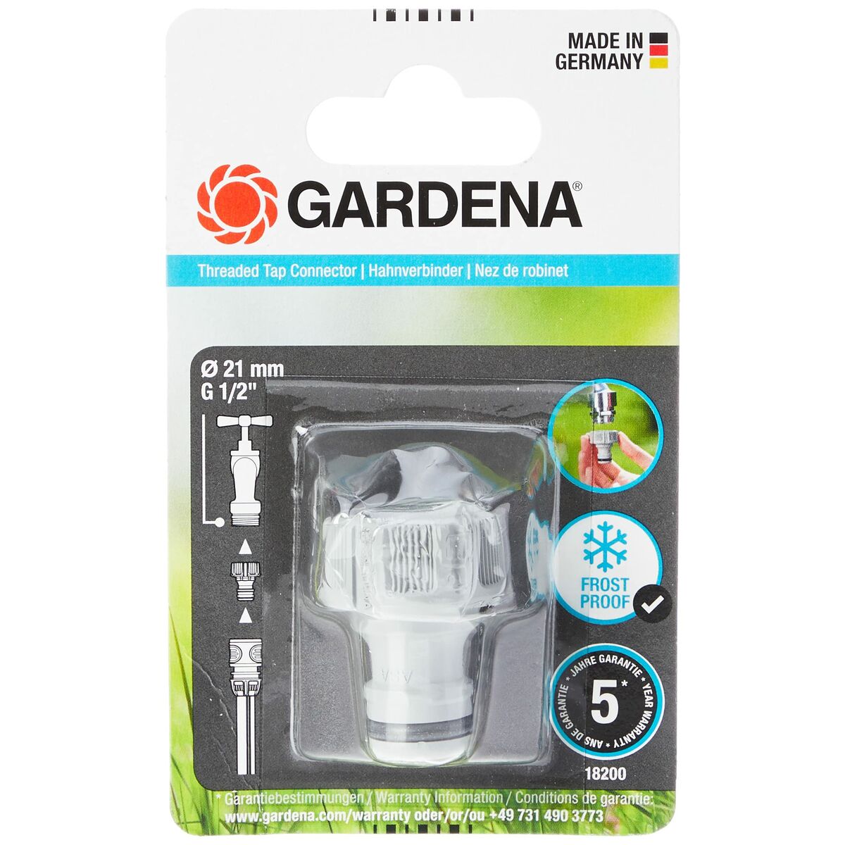 Munstycke Gardena 18200-20 Adapter (1/2") - 9