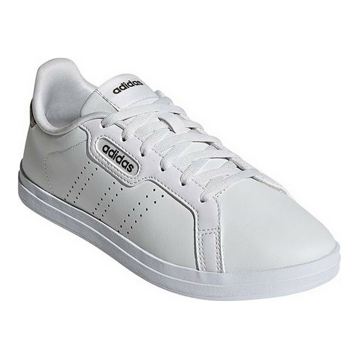 Gymnastiksko, Dam Adidas Courtpoint Base Vit - 5