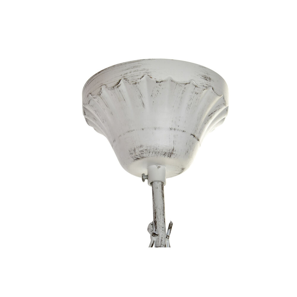 Taklampa DKD Home Decor Vit Metall Plast 40 W Romantisk Avskalad 220 V 70 x 70 x 63 cm - 3