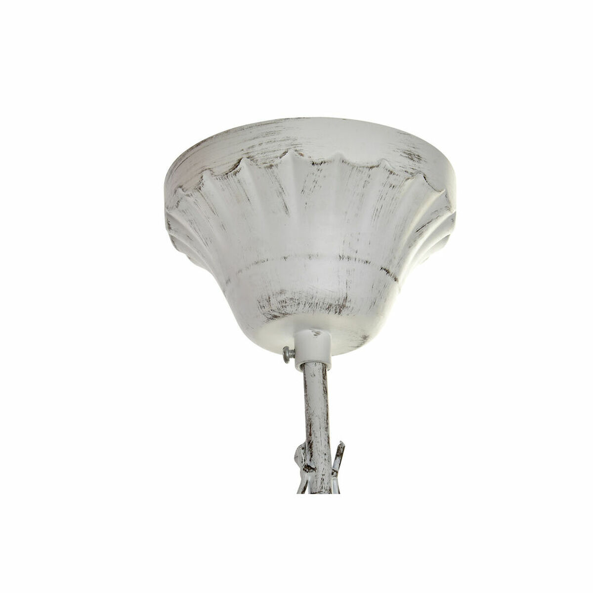 Taklampa DKD Home Decor Vit Metall Plast 40 W Romantisk Avskalad 220 V 70 x 70 x 63 cm - 8