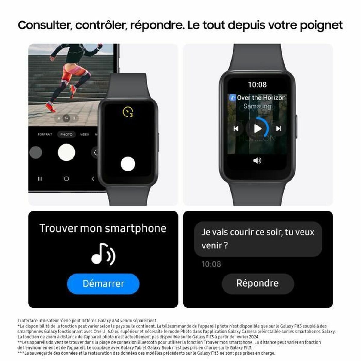 Herrklocka Samsung Galaxy Fit 3 Grå - 6