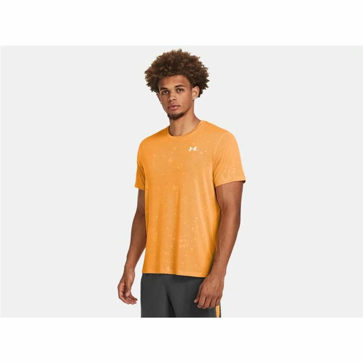 T-shirt med kortärm Herr Under Armour Launch Mörk Orange - 3