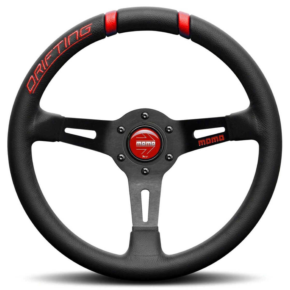 Racing-ratt Momo DRIFTING Svart/Röd Ø 33 cm - 2