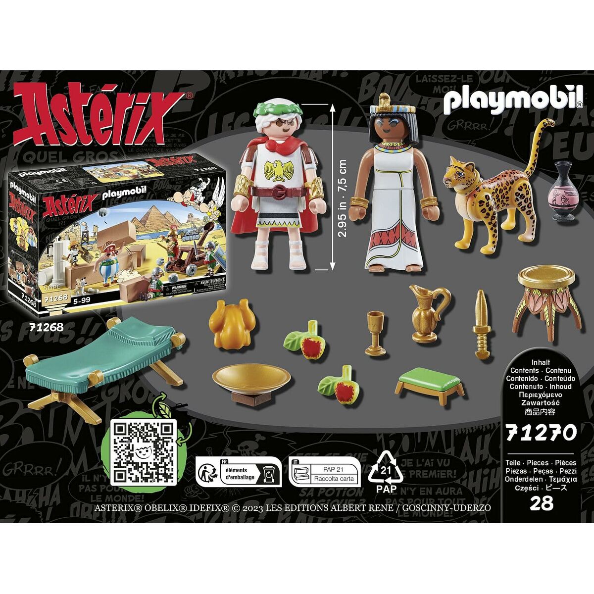 Playset Playmobil 71270 - Asterix: César and Cleopatra 28 Delar - 5