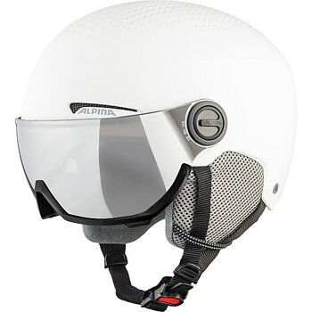 Skidhjälm Alpina Arber Visor Q Lite Vit Svartvit 54-58 cm