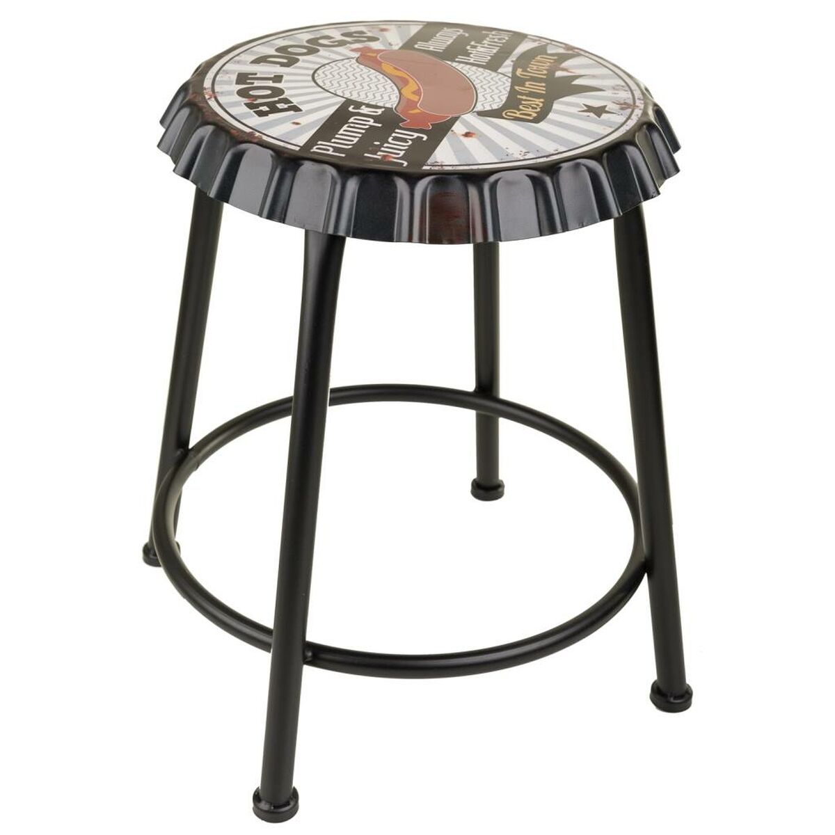 Sittpall Alexandra House Living Metall Järn 35 x 46 x 35 cm