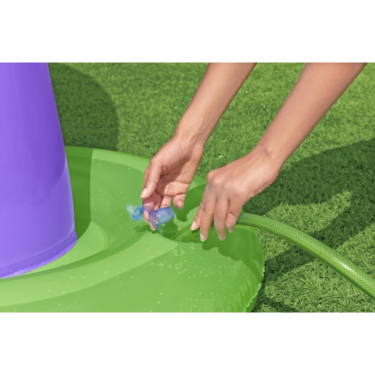 Vattensprinkler och sprutleksak Bestway Plast 244 x 84 x 198 cm - 5