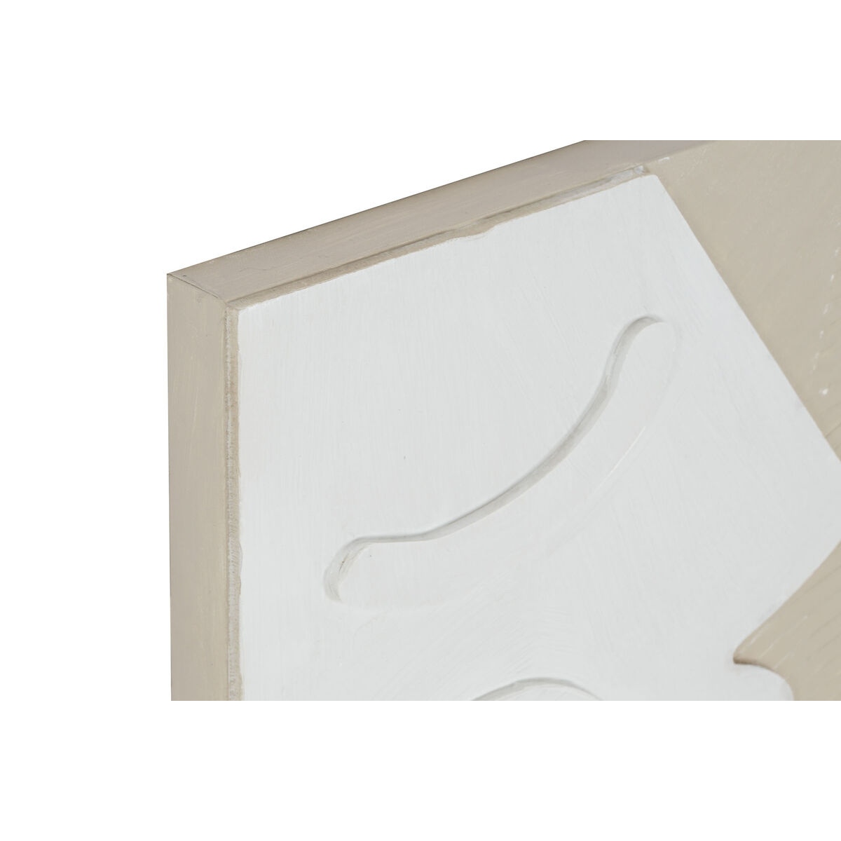 Kanvas Home ESPRIT Gips Kanvas 40 x 3 x 50 cm - 2