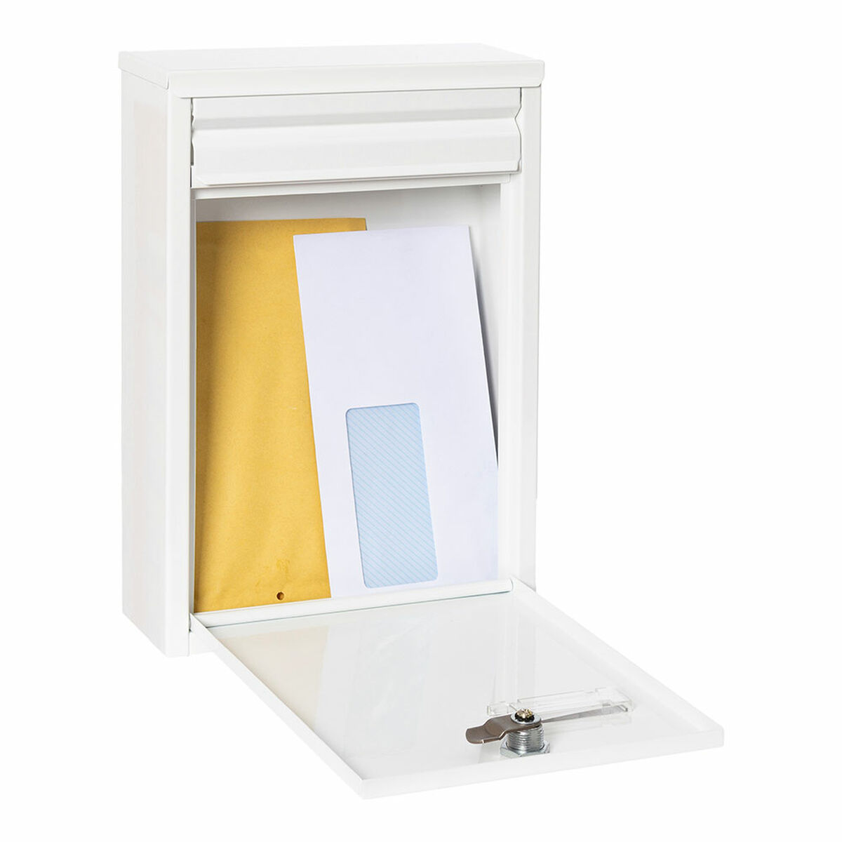 Brevlåda Arregui Vit Stål 22 X 8 X 32 cm - 2