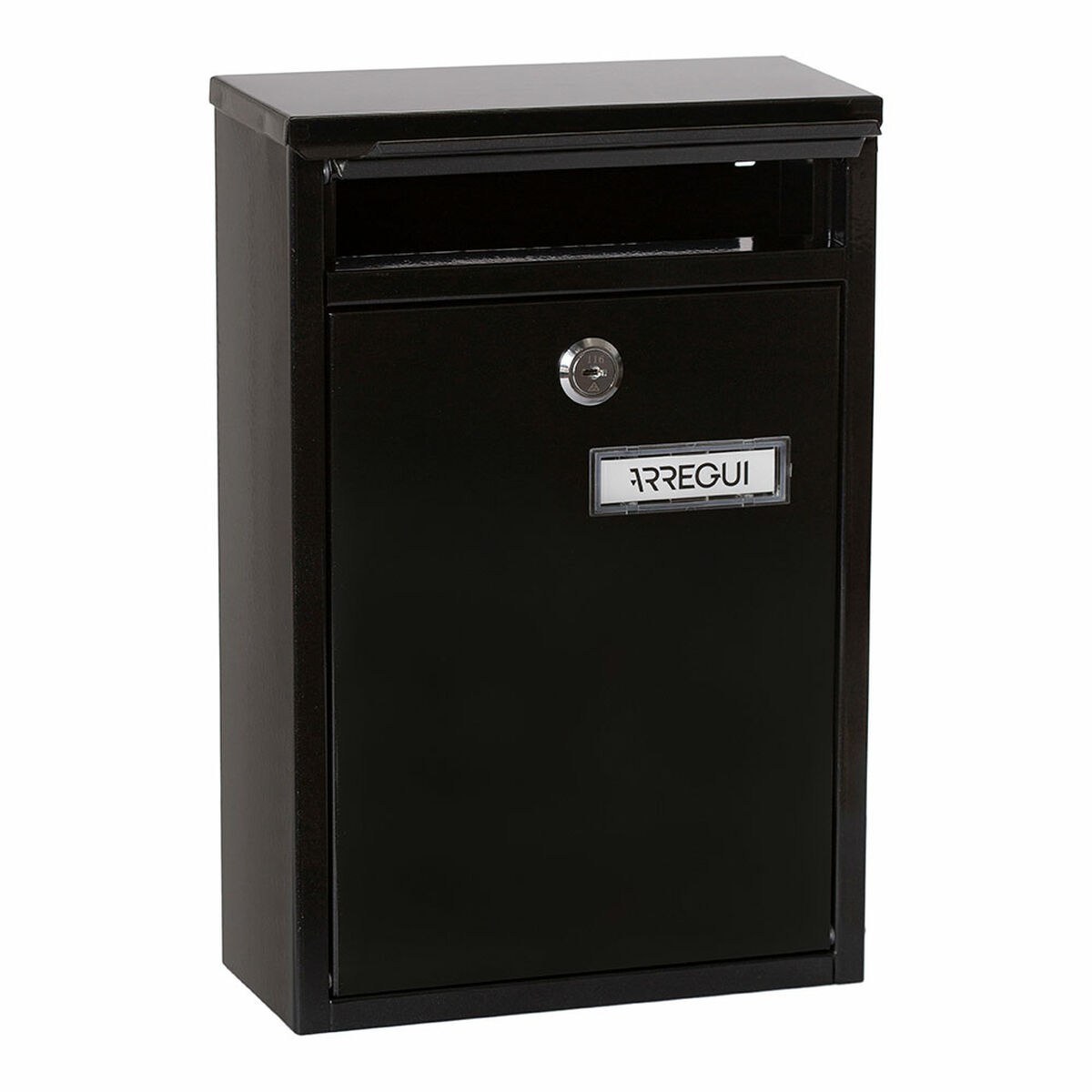 Brevlåda Arregui Svart Stål 22 X 8 X 32 cm - 2