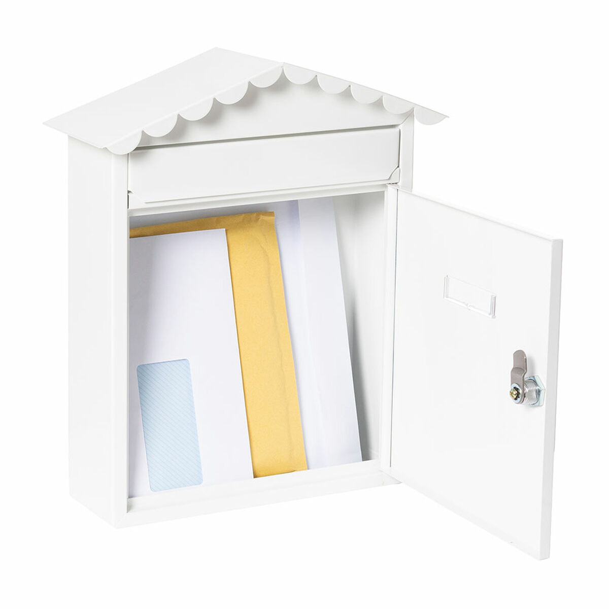 Brevlåda Arregui Vit Stål 30 x 11 x 36 cm - 3