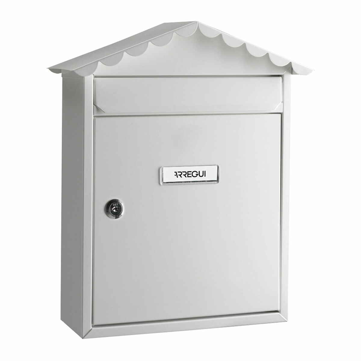 Brevlåda Arregui Vit Stål 30 x 11 x 36 cm