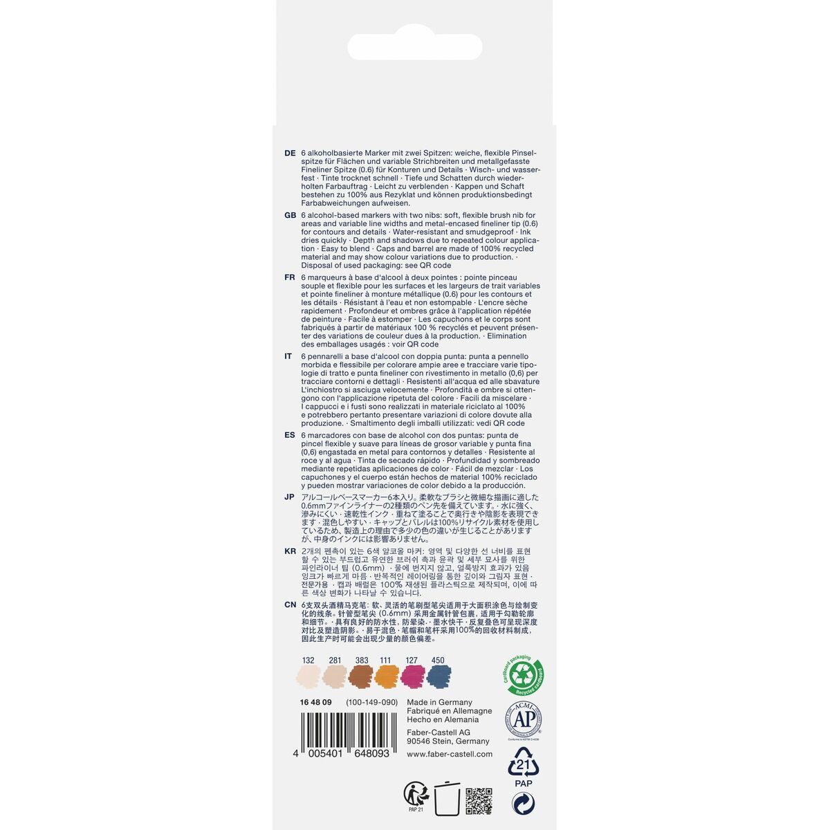 Tuschpennor Faber-Castell Goldfaber Sketch - Manga Double 6 Delar - 7