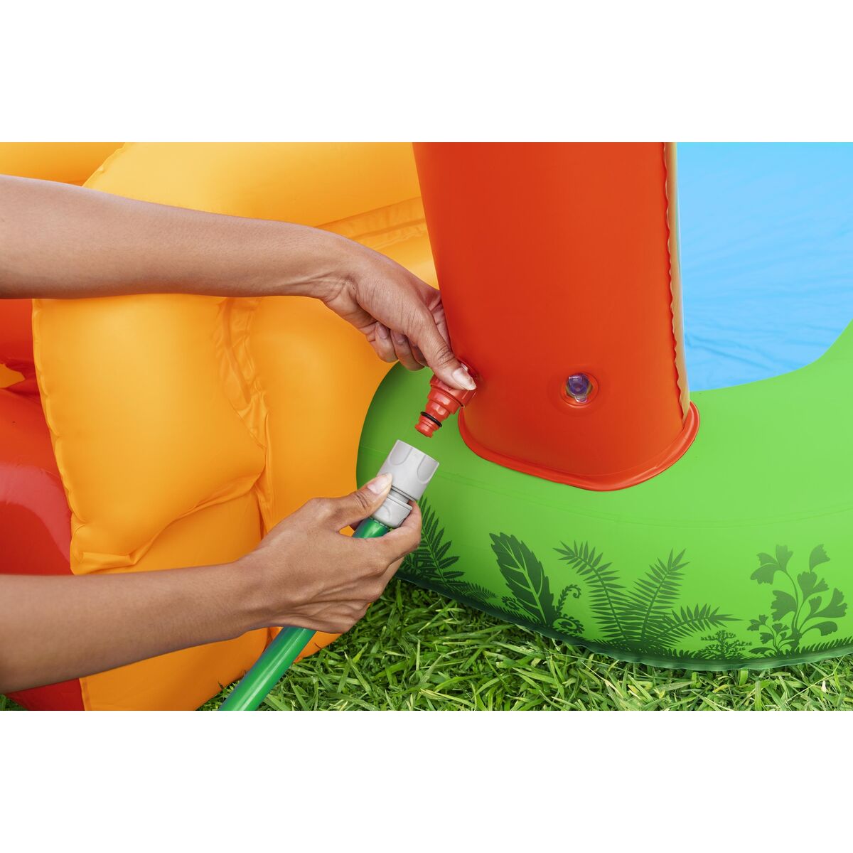 Uppblåsbar plaskpool för barn Bestway Jurassic Splash 240 x 140 x 137 cm - 4