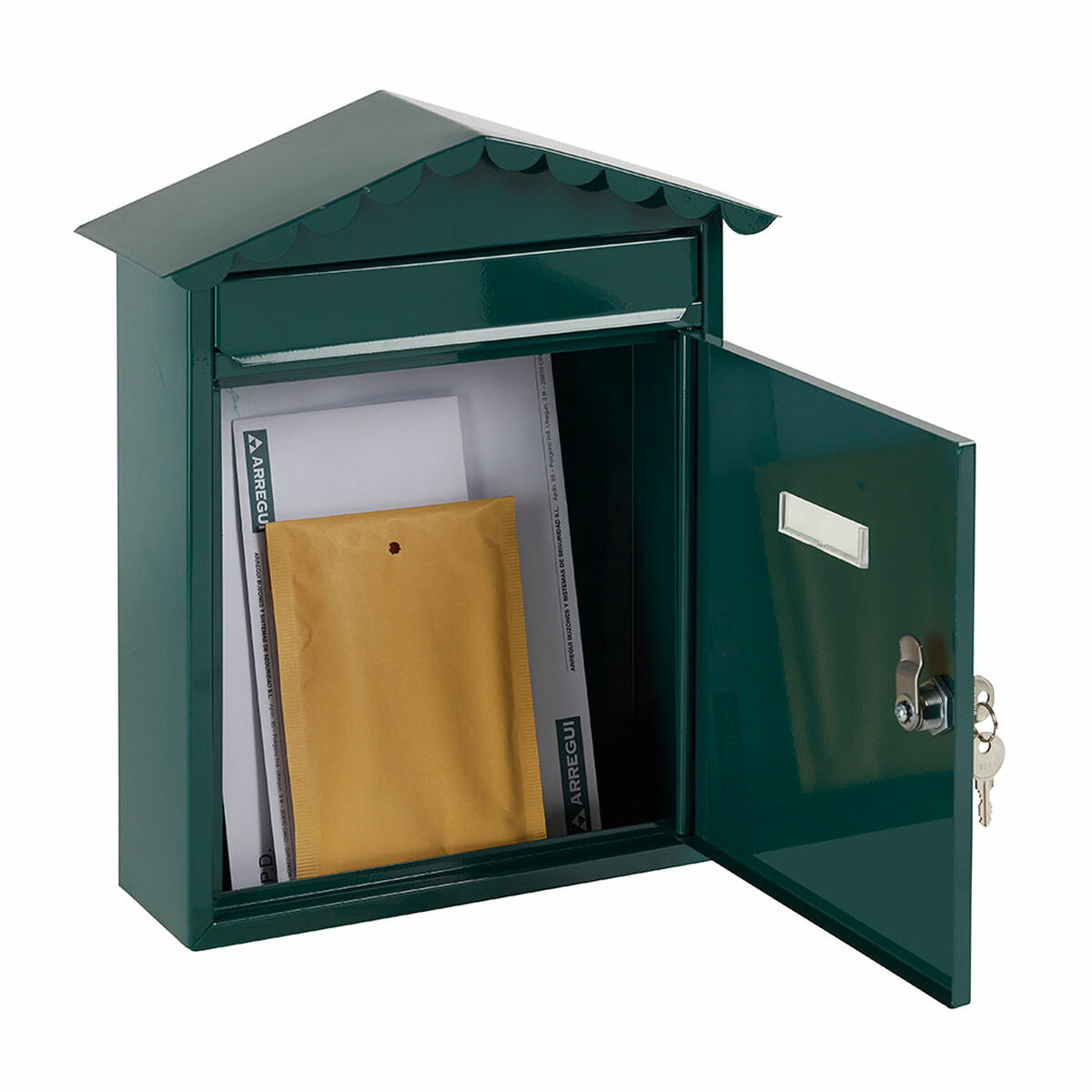 Brevlåda Arregui Grön Stål 30 x 11 x 36 cm - 3