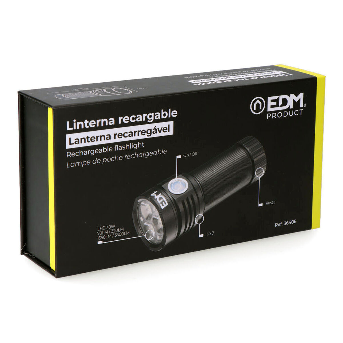 Ficklampa EDM 36406 30 W 3300 Lm - 8