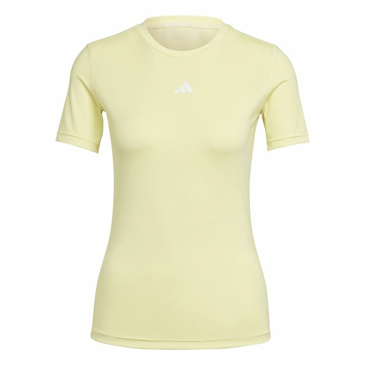 T-shirt med kortärm Dam Adidas Techfit Training Gul - 5